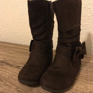 Children’s Place Toddler Faux Suede Brown Boots